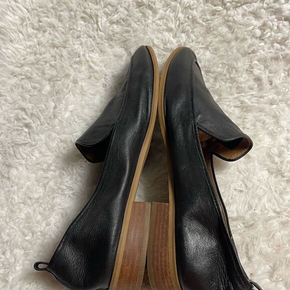 Susina soft Black Leather slip on Loafers shoes almond toe size 13M - Picture 4 of 8